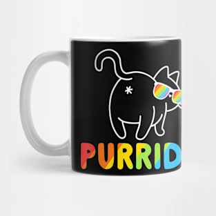 Purride Cat Gay LGBT Pride  Women Men Mug